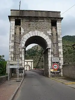 The Marc Seguin suspension bridge over the Rhône