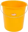 Plastic yellow pail or bucket