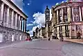Birmingham Town Hall and Council House photographed from Victoria Square in August 2016