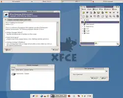 A screenshot of Xfce 4.0.0.