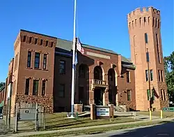 The Gloversville Armory was built in 1904. It is still used by the New York Army National Guard.