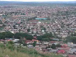 Aerial shot of the Mamelodi township, located outside of Pretoria