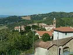 Panoramic view over Montegiardino