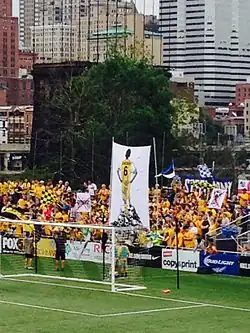 Rob Vincent tifo during 2015 US Open Cup