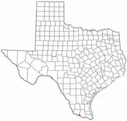 Location of Cuevitas, Texas