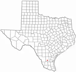 Location of Realitos, Texas