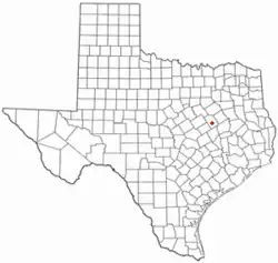 Location of Thornton, Texas